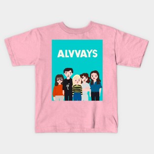 Alvvays band comic style illustration Kids T-Shirt